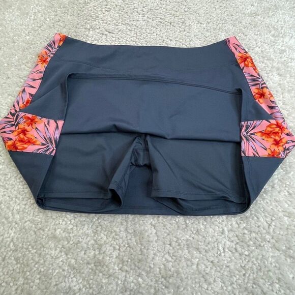Tommy Bahama Golf Tennis Pickleball Skort Blue Pink Floral Panel - Picture 7 of 9